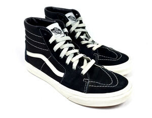 Vans Sk8-HI Youth Size 6Y Black Suede Canvas Casual Skate Sneaker Shoes